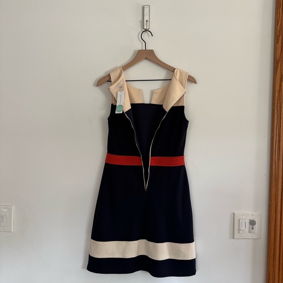 41 Hawthorn Sloane Colorblock A-LinePonte Shift Dress Size Small Old Money - Picture 5 of 10